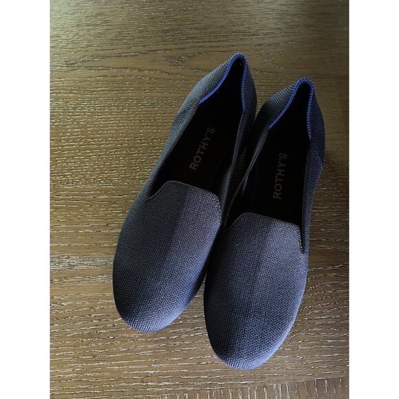 Rothy's The Loafer Classic Navy Knit Fabric Slip On Flats Women’s US 8.5 - Picture 5 of 15